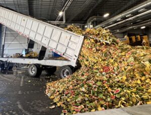food waste being recycled